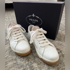 Prada white sneakers